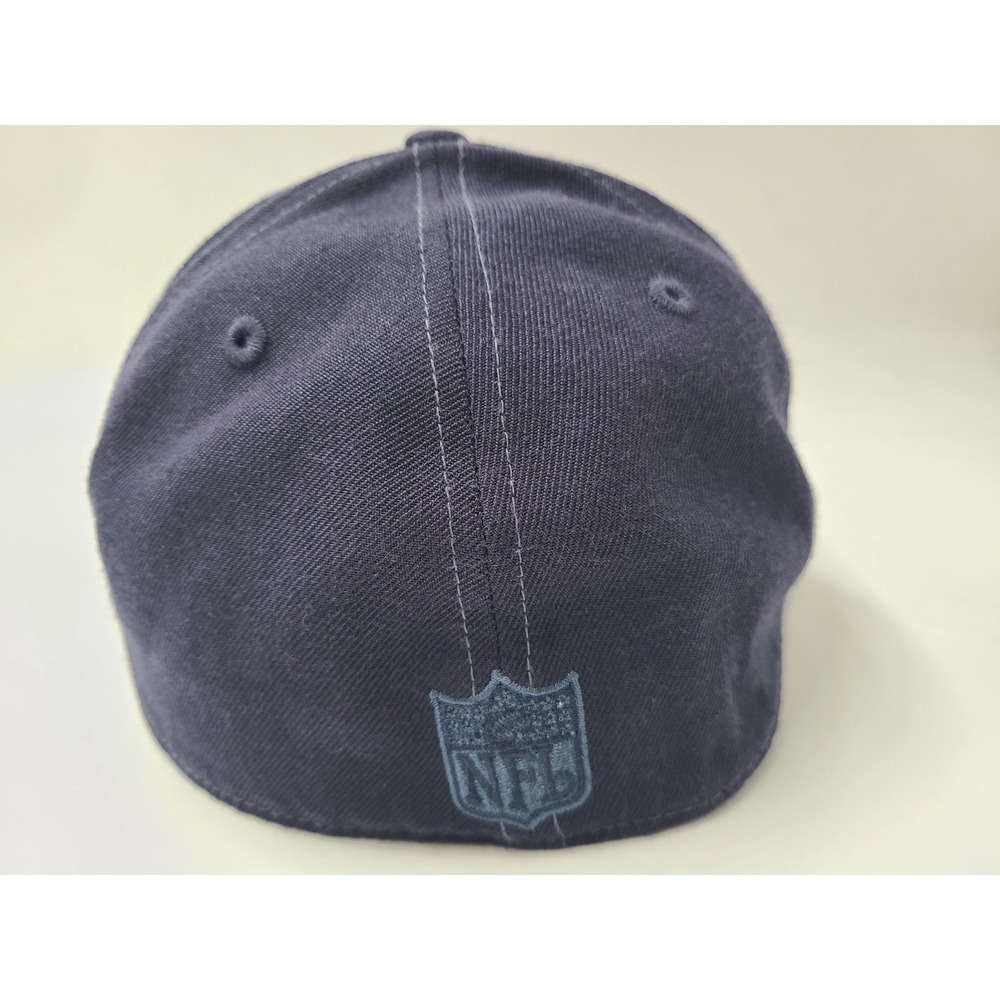 Seattle Seahawks Reebok Fitted 7 7/8 Hat Cap Wool Men Women NFL Football Blue - Picture 7 of 14